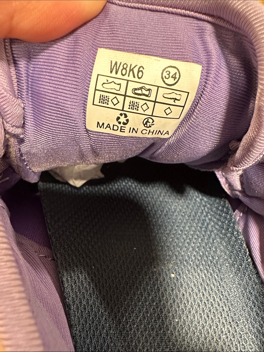 WHITIN Lavender Mesh Kids Sneakers with Multi-Color Sole 477 - Picture 2 of 6